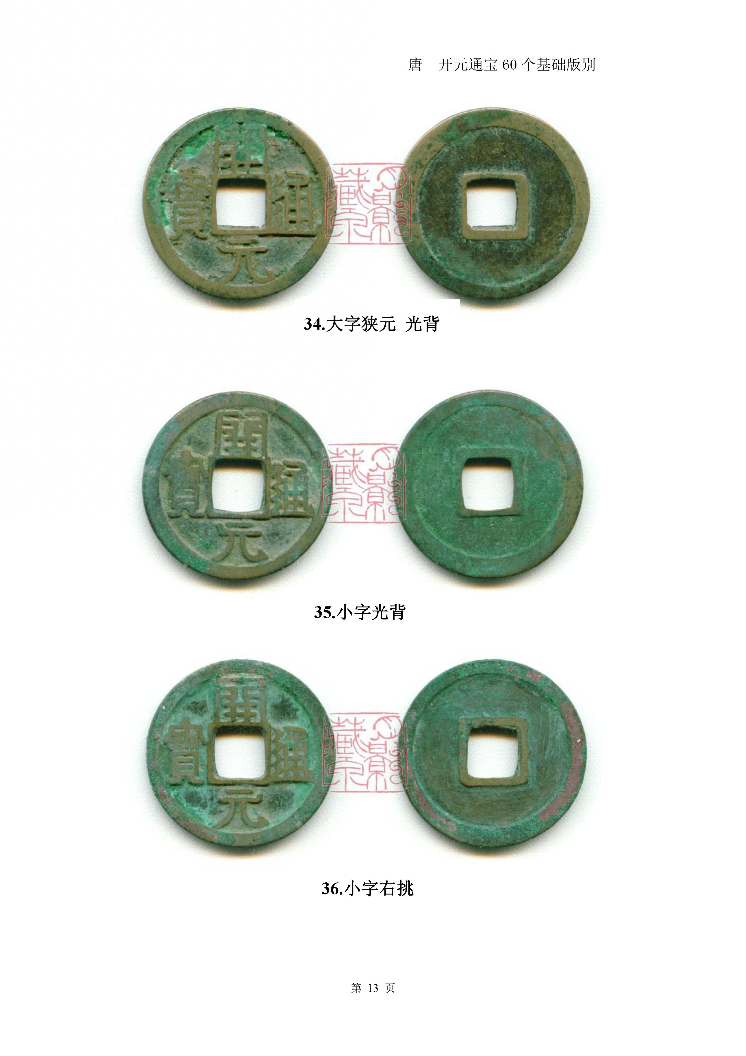 开元通宝60个基础版别