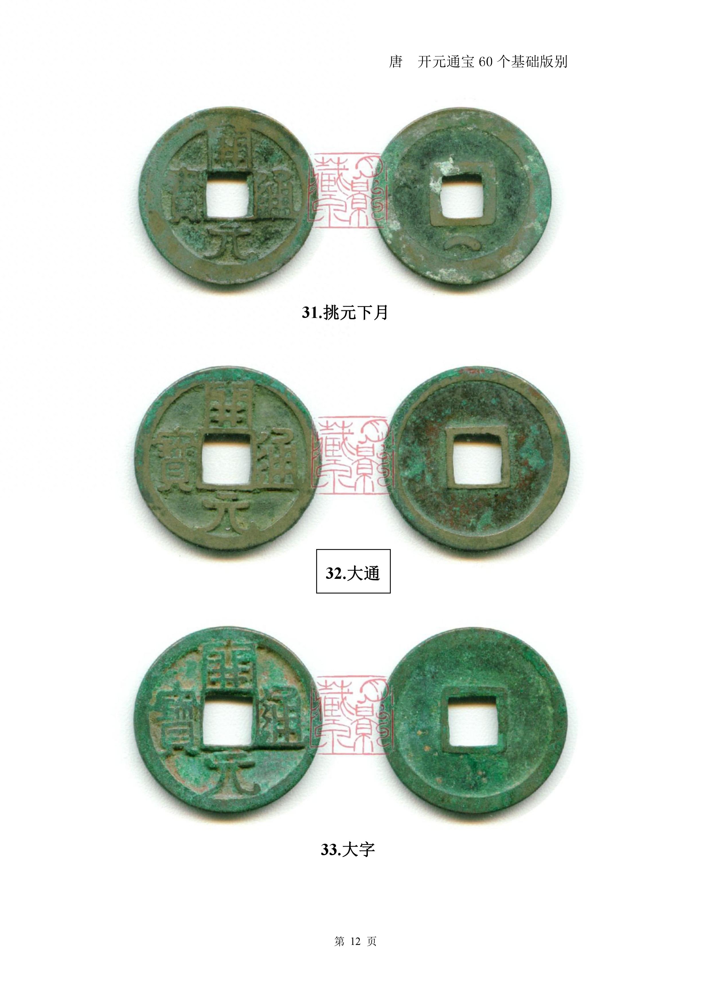 开元通宝60个基础版别